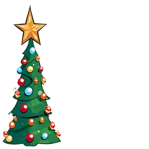 Whimsical Cartoon Christmas Tree PNG Bnj91 PNG