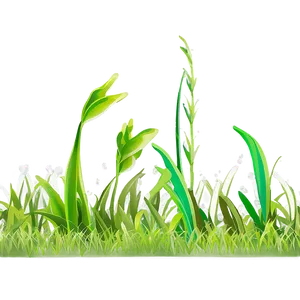 Whimsical Cartoon Grass PNG 06122024