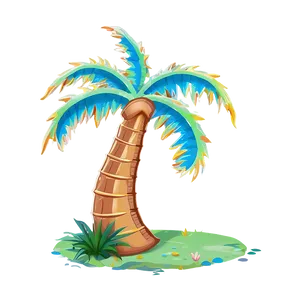 Whimsical Cartoon Palm Tree PNG Tfg52 PNG