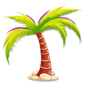 Whimsical Cartoon Palm Tree PNG Uky99 PNG