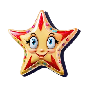 Whimsical Cartoon Star Png 06132024 PNG image