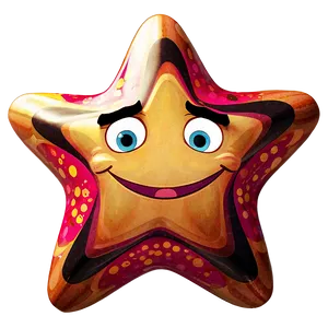 Whimsical Cartoon Star Png 06132024 PNG image