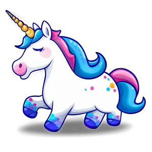 Whimsical Cartoon Unicorn PNG Cjl37