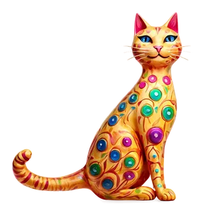 Whimsical Cat PNG 98