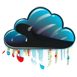 Whimsical Cloud Vector Design PNG 06262024 PNG
