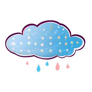 Whimsical Cloud Vector Design PNG Tis87 PNG