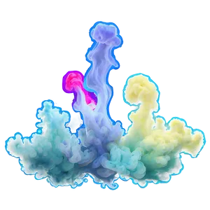 Whimsical Colored Smoke Png Afg9 PNG image