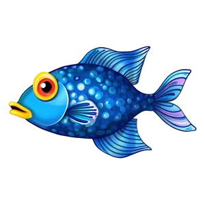 Whimsical Cute Fish PNG 06292024