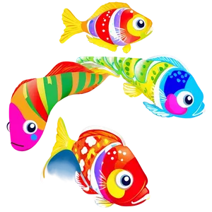 Whimsical Cute Fish PNG 69