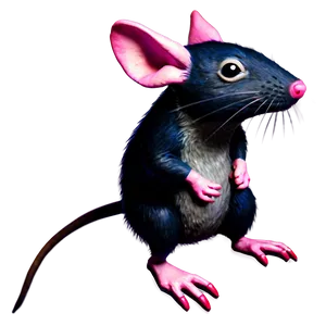 Whimsical Cute Rat Png Pjc41 PNG image