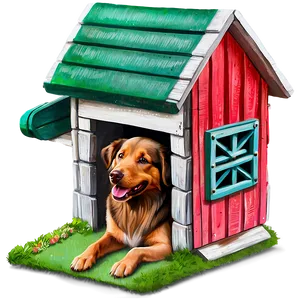 Whimsical Dog House Png Lvc PNG image