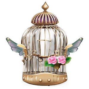 Whimsical Fairy Cage PNG 05252024 PNG