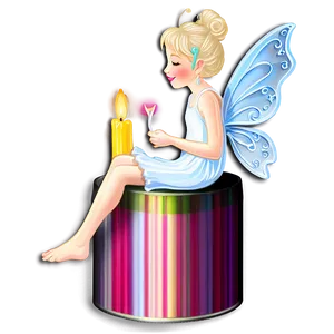 Whimsical Fairy Candle PNG Kcn55