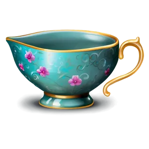 Whimsical Fairy Tale Tea Cup PNG 49
