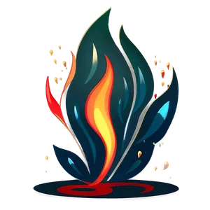 Whimsical Fire Cartoon Png Rdr PNG image