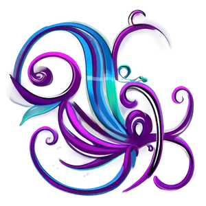 Whimsical Flourish Swirl Png 06212024 PNG image