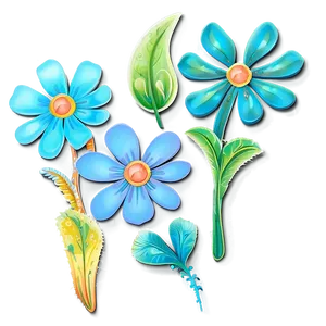 Whimsical Flowers Fantasy PNG 59