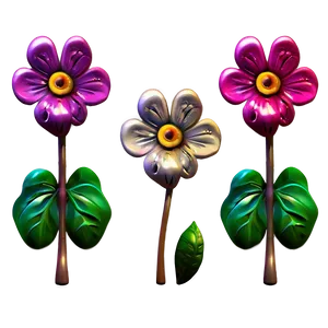 Whimsical Flowers Fantasy PNG 69
