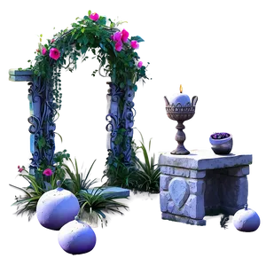 Whimsical Garden Altar PNG 06242024