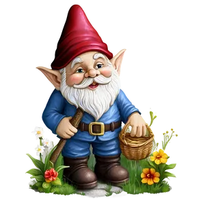 Whimsical Garden Gnome Png 35 PNG image