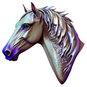 Whimsical Horse Head Fantasy PNG 85