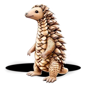 Whimsical Pangolin Story PNG 64 PNG