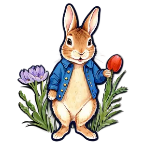 Whimsical Peter Rabbit Art Png 94 PNG image