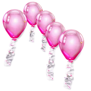 Whimsical Pink Balloons Dream PNG 10 PNG