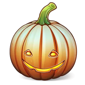 Whimsical Pumpkin Outline PNG 06202024