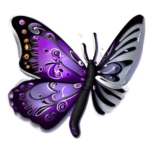 Whimsical Purple Butterfly Png 7 PNG image