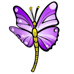 Whimsical Purple Butterfly Png 96 PNG image