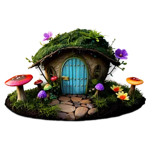 Whimsical Summer Fairy Garden PNG 05212024