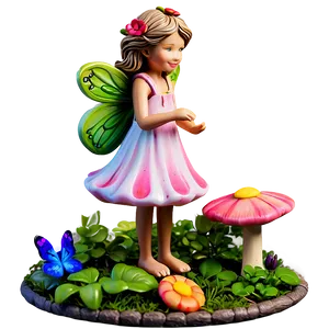 Whimsical Summer Fairy Garden PNG 05212024