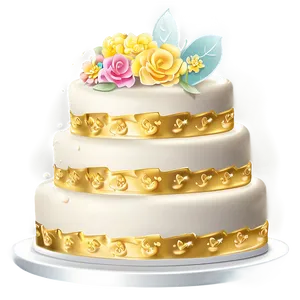 Whimsical Wedding Cake PNG Eoh