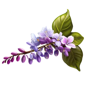 "whimsical Wisterias: Enchanting Flower PNG" B