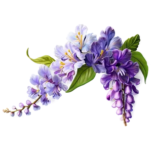 "whimsical Wisterias: Enchanting Flower PNG" C