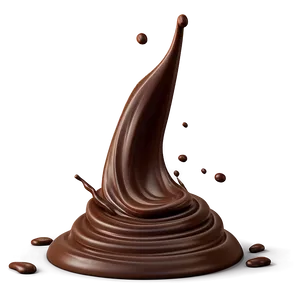 Whirling Chocolate Splash PNG 75
