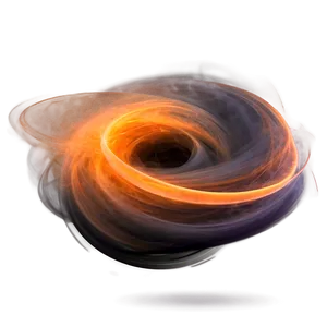 Whirling Orange Smoke Fantasy PNG Udc