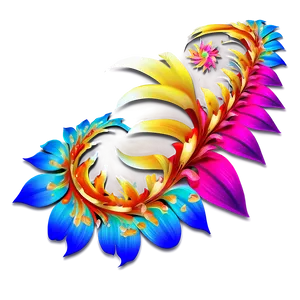 "whirlwind Of Petals: Dynamic Flower PNG" A