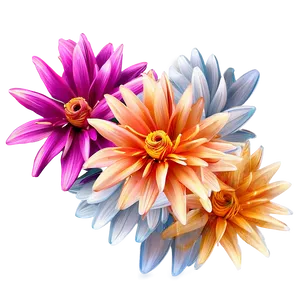 "whirlwind Of Petals: Dynamic Flower PNG" B
