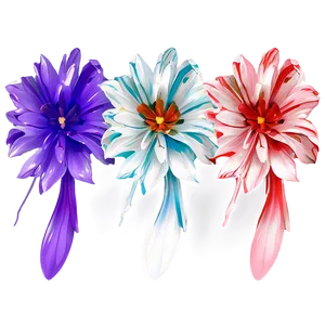 "whirlwind Of Petals: Dynamic Flower PNG" D