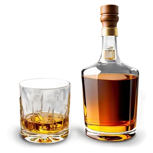Whiskey Bottle Clipart PNG 06212024
