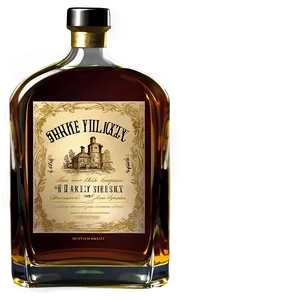 Whiskey Bottle Collection PNG Lrf