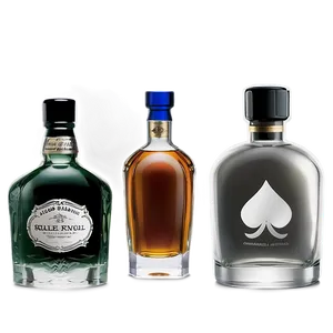 Whiskey Bottle Collection PNG Ofi