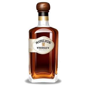Whiskey Bottle Illustration PNG Ixr89