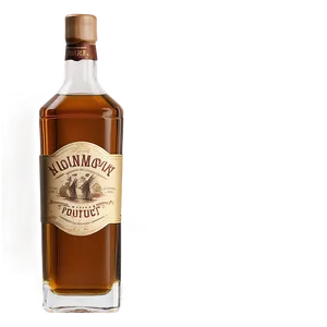Whiskey Bottle Mockup PNG 53