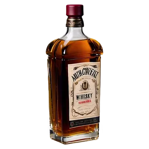 Whiskey Bottle No Background PNG Qrt
