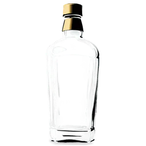 Whiskey Bottle Outline PNG Pmi43