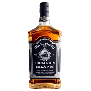 Whiskey Bottle With Label PNG Oui