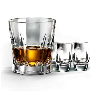 Whiskey Glass For Party PNG 06132024
